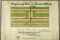 Regulirungs Plan von Deutsch St. Mih&aacute;ly [S 1 - No. 328.19.] v. 1838